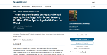 The Interplay of Bottle Storage and Wood Ageing Technology: ... Imagem 1