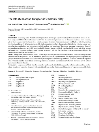 The role of endocrine disruptors in female infertility Imagem 1