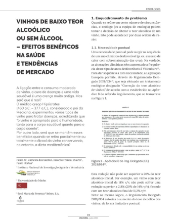 VINHOS DE BAIXO TEOR ALCOÓLICO OU SEM ÁLCOOL – EFEITOS ... Imagem 1