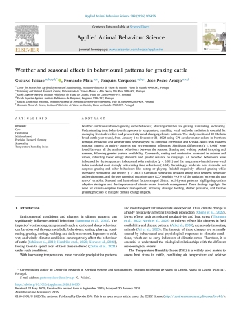 Weather and seasonal effects in behavioural patterns for ... Imagem 1