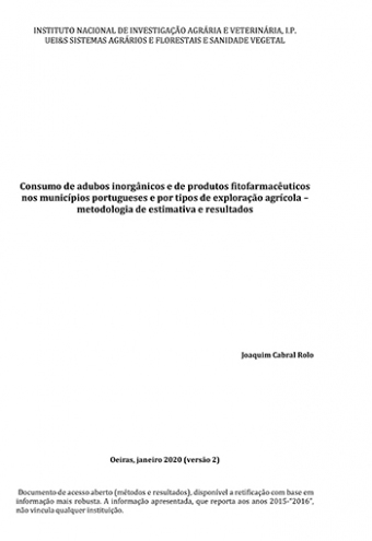 Consumo de adubos inorgânicos e de produtos ... Imagem 1