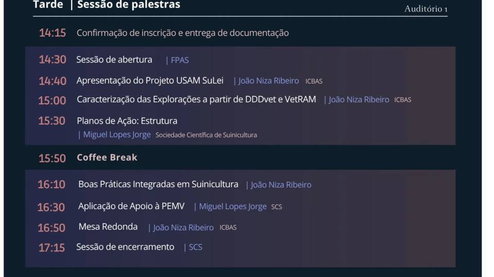 Workshop “Suinicultura: Uso de Antimicrobianos e Saúde Animal”
