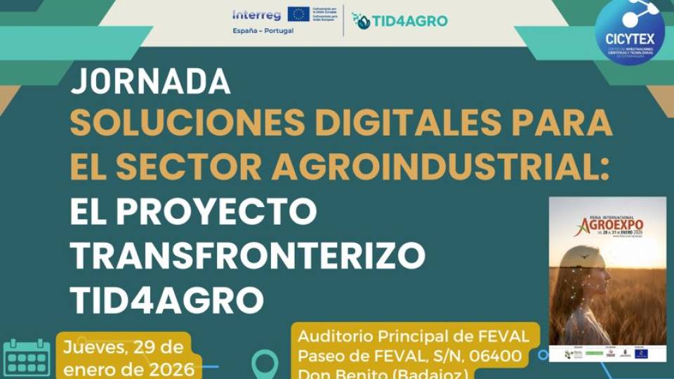 Jornada 'Soluciones digitales para el sector agroindustrial: el proyecto transfronterizo TID4AGRO' en AGROEXPO