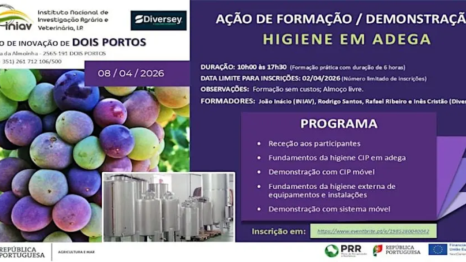 Ação de Formação/Demonstração | Higiene em Adega